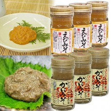 6本セット　身入り　かにみそ　えびみそ　1本あたり60g入　モンドセレクション 銀賞